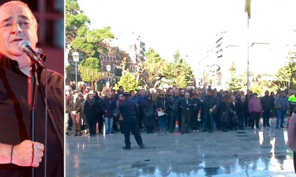Θεσσαλονίκη: Σε λαϊκό προσκύνημα η σορός του Βασίλη Καρρά - Ουρές από νωρίς το πρωί για το τελευταίο αντίο - Δείτε live